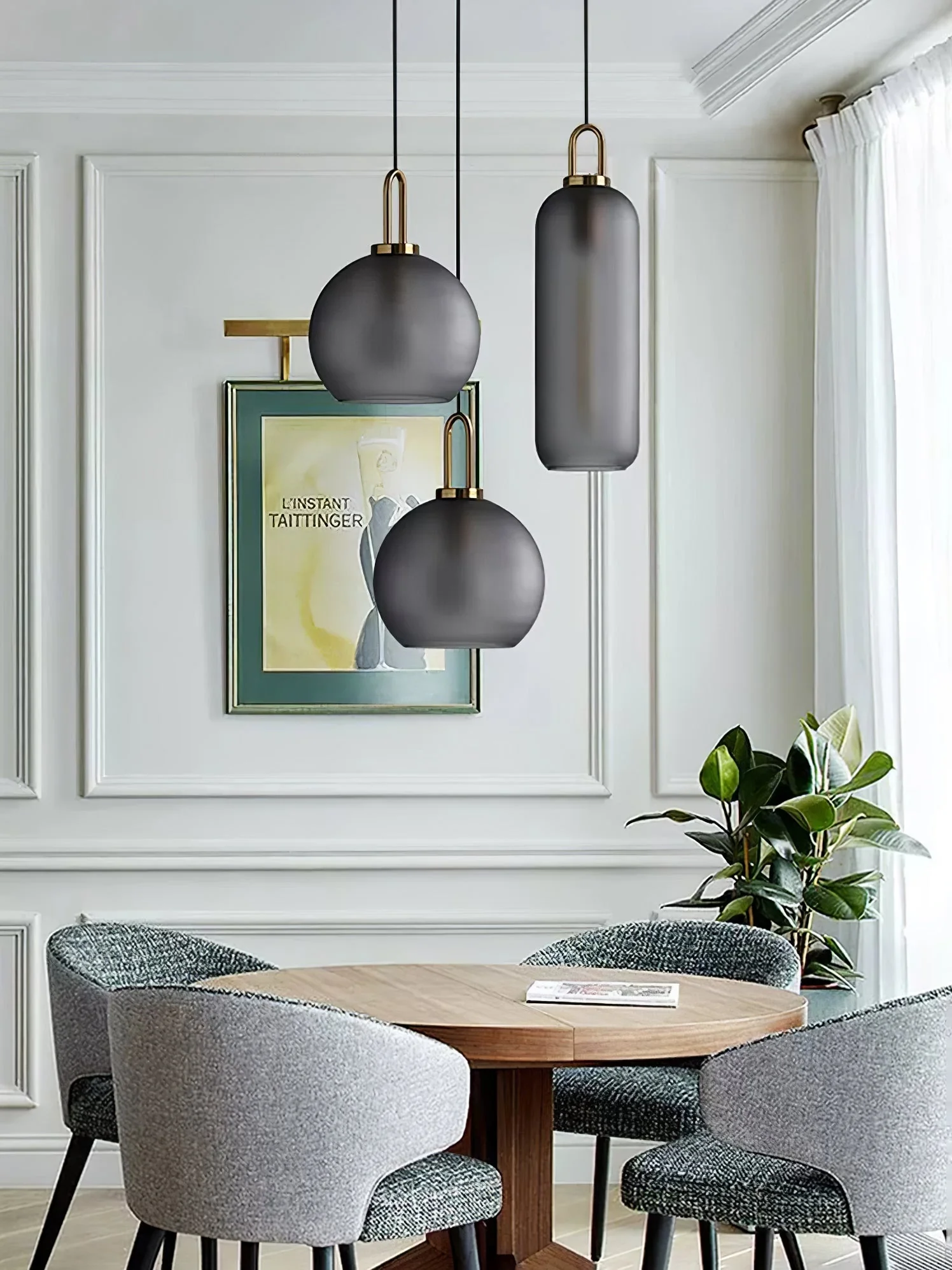 Lustra Pendant Lamp Pendulum Glass - Image 58