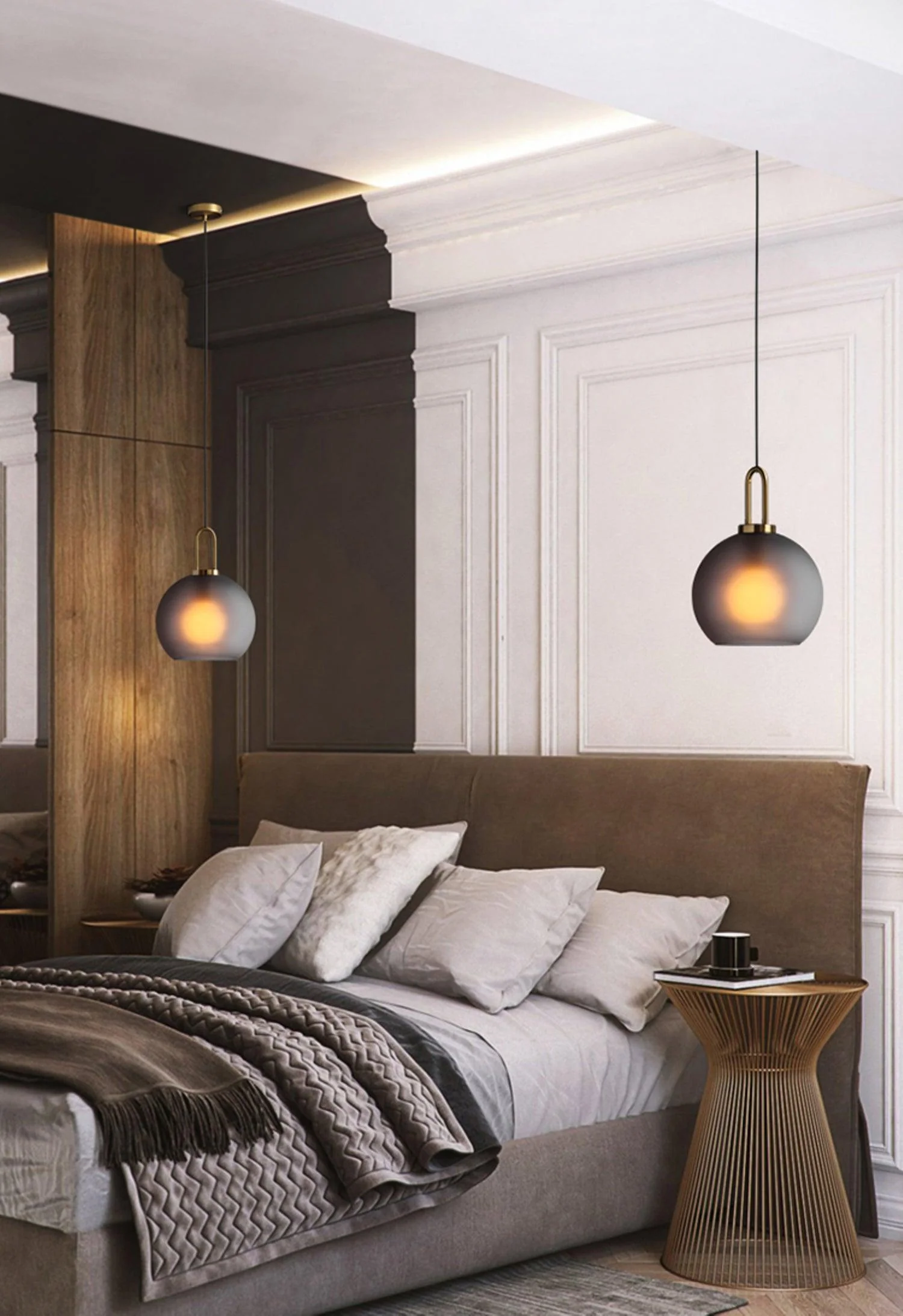 Lustra Pendant Lamp Pendulum Glass - Image 64
