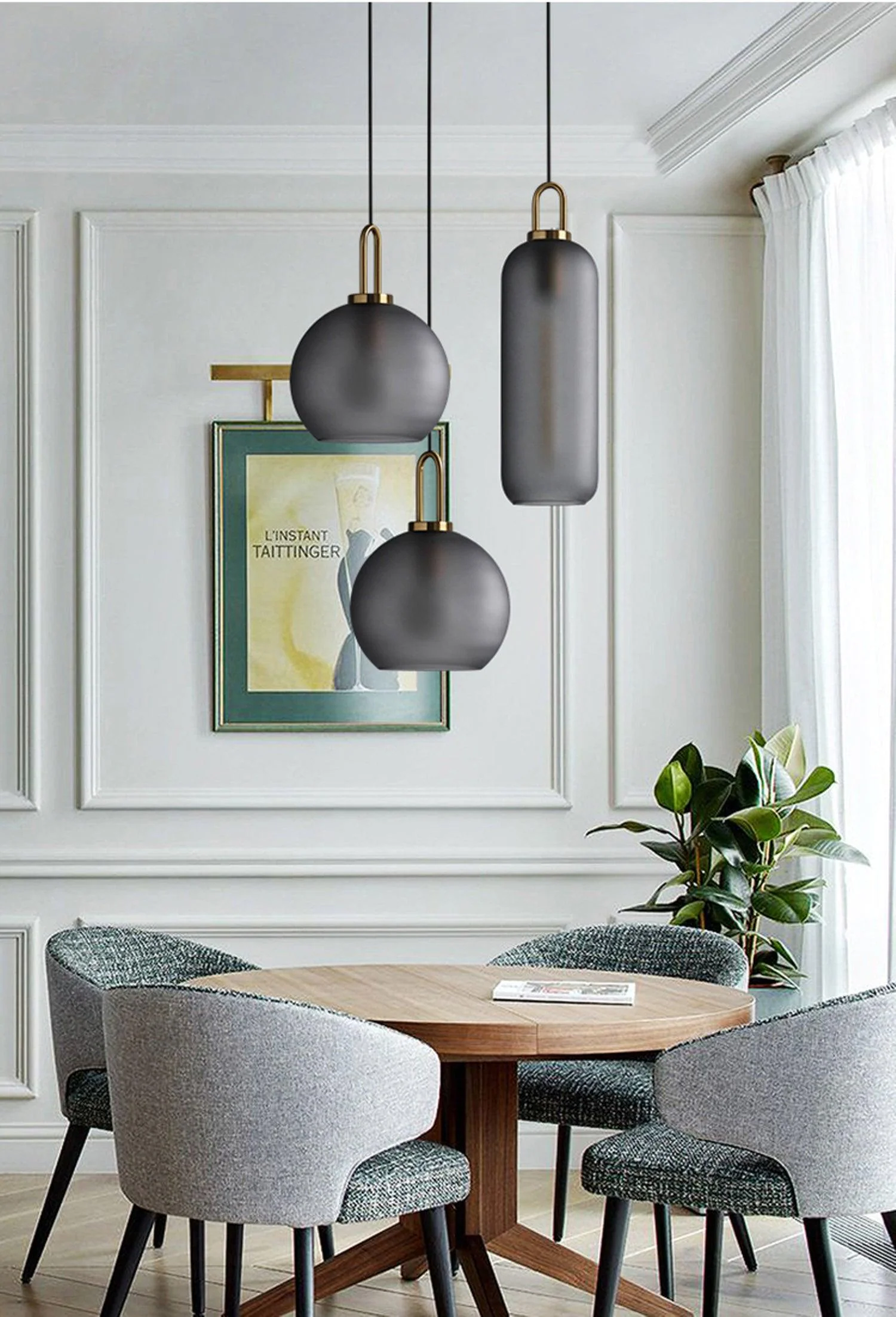 Lustra Pendant Lamp Pendulum Glass - Image 7