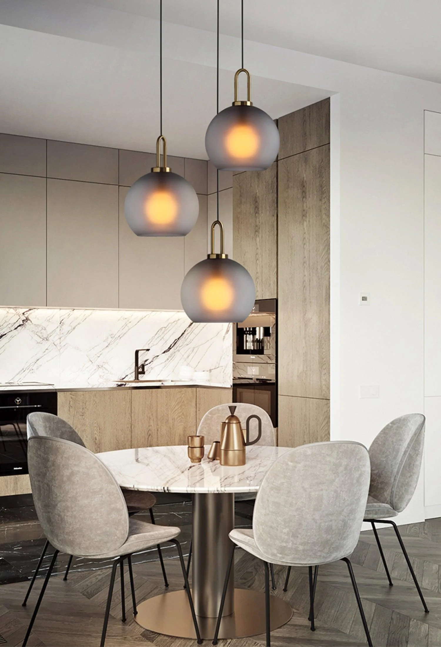 Lustra Pendant Lamp Pendulum Glass - Image 9
