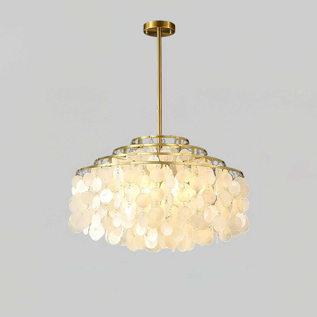 Lustra Pendant Lamp Round Shell Chrome - Image 13