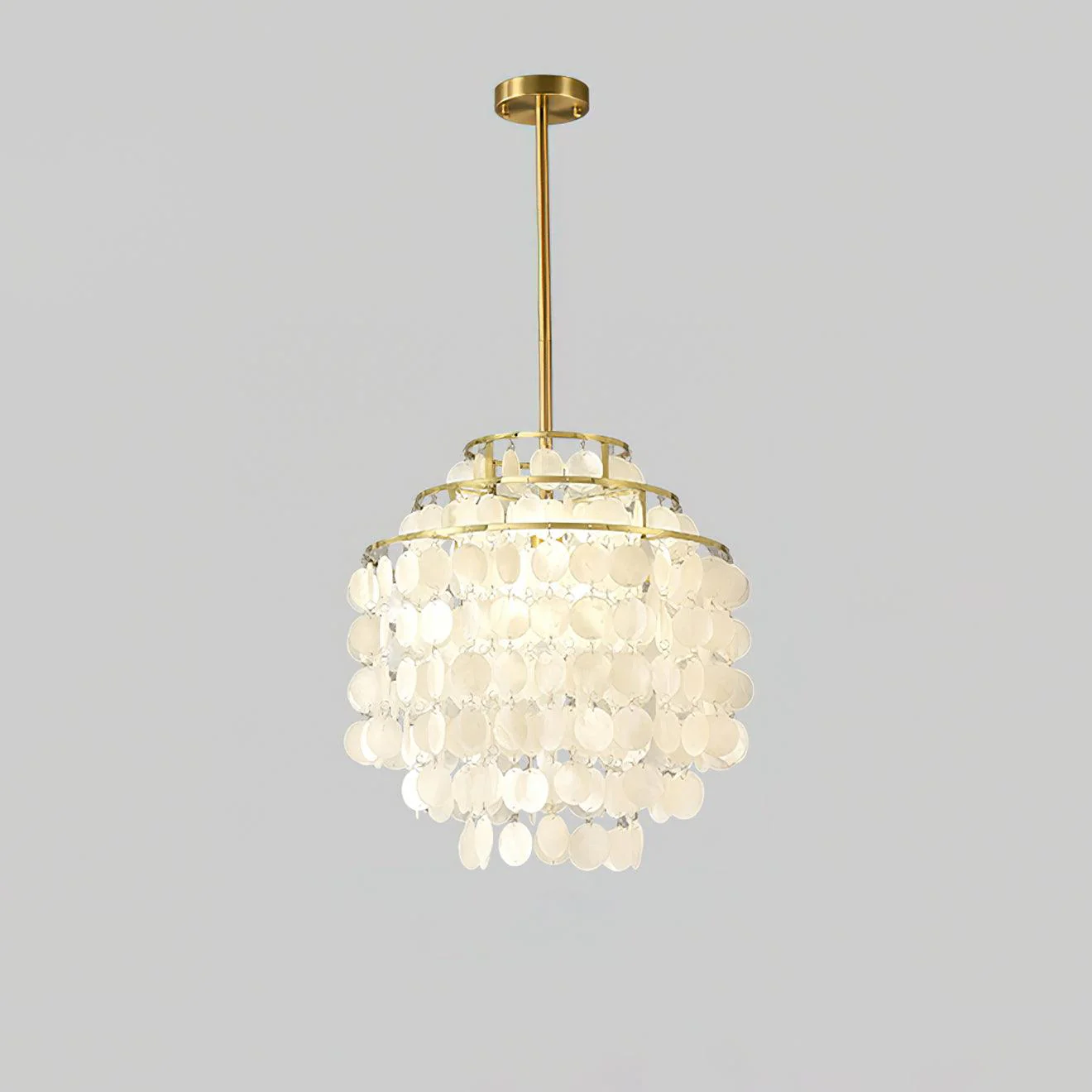 Lustra Pendant Lamp Round Shell Chrome - Image 21