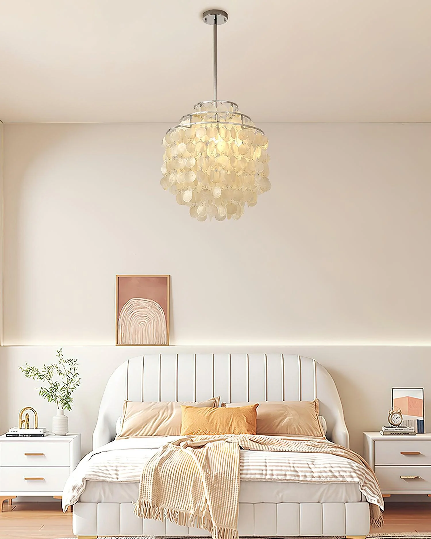 Lustra Pendant Lamp Round Shell Chrome - Image 36
