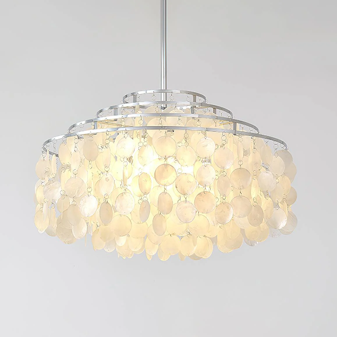 Lustra Pendant Lamp Round Shell Chrome - Image 5