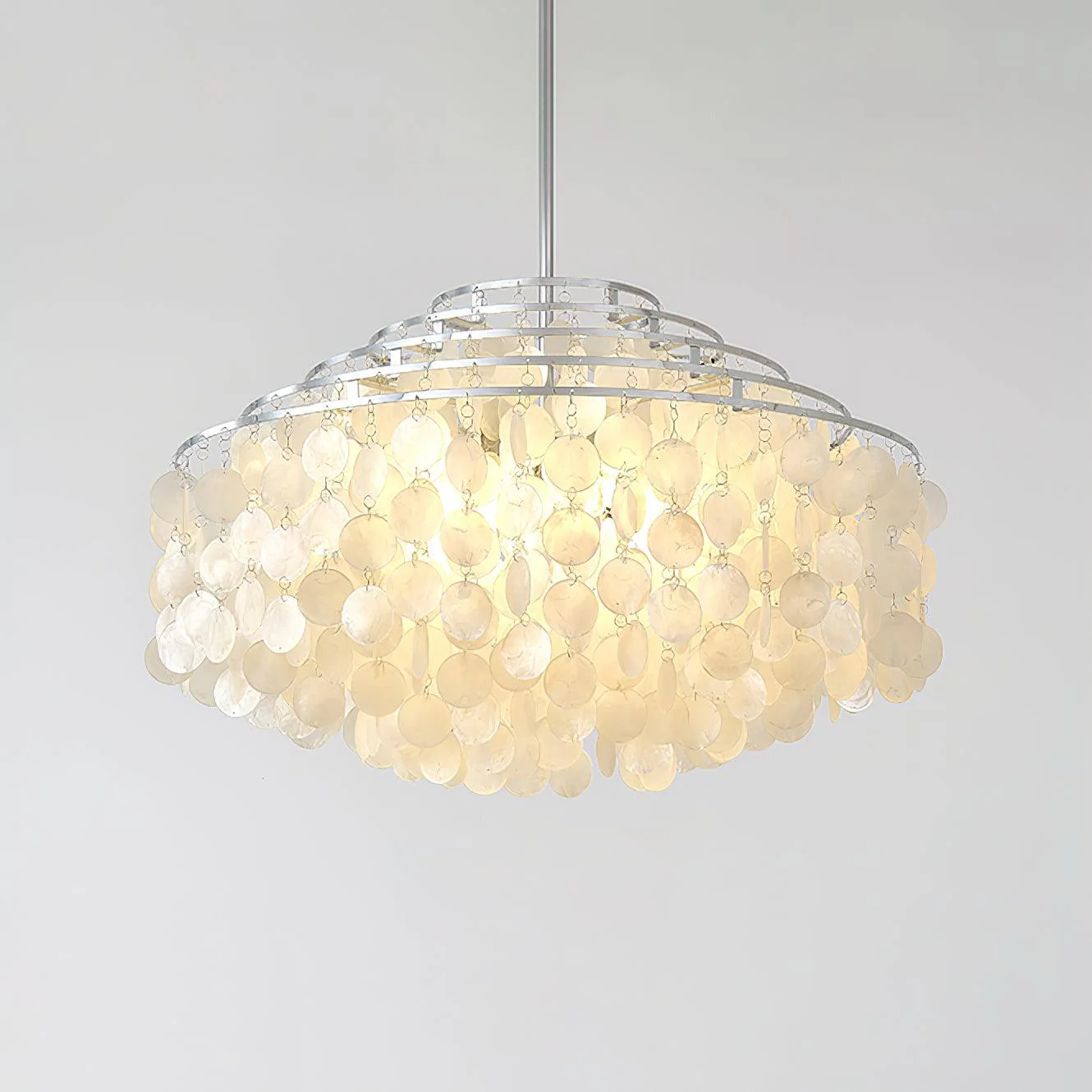 Lustra Pendant Lamp Round Shell Chrome - Image 6
