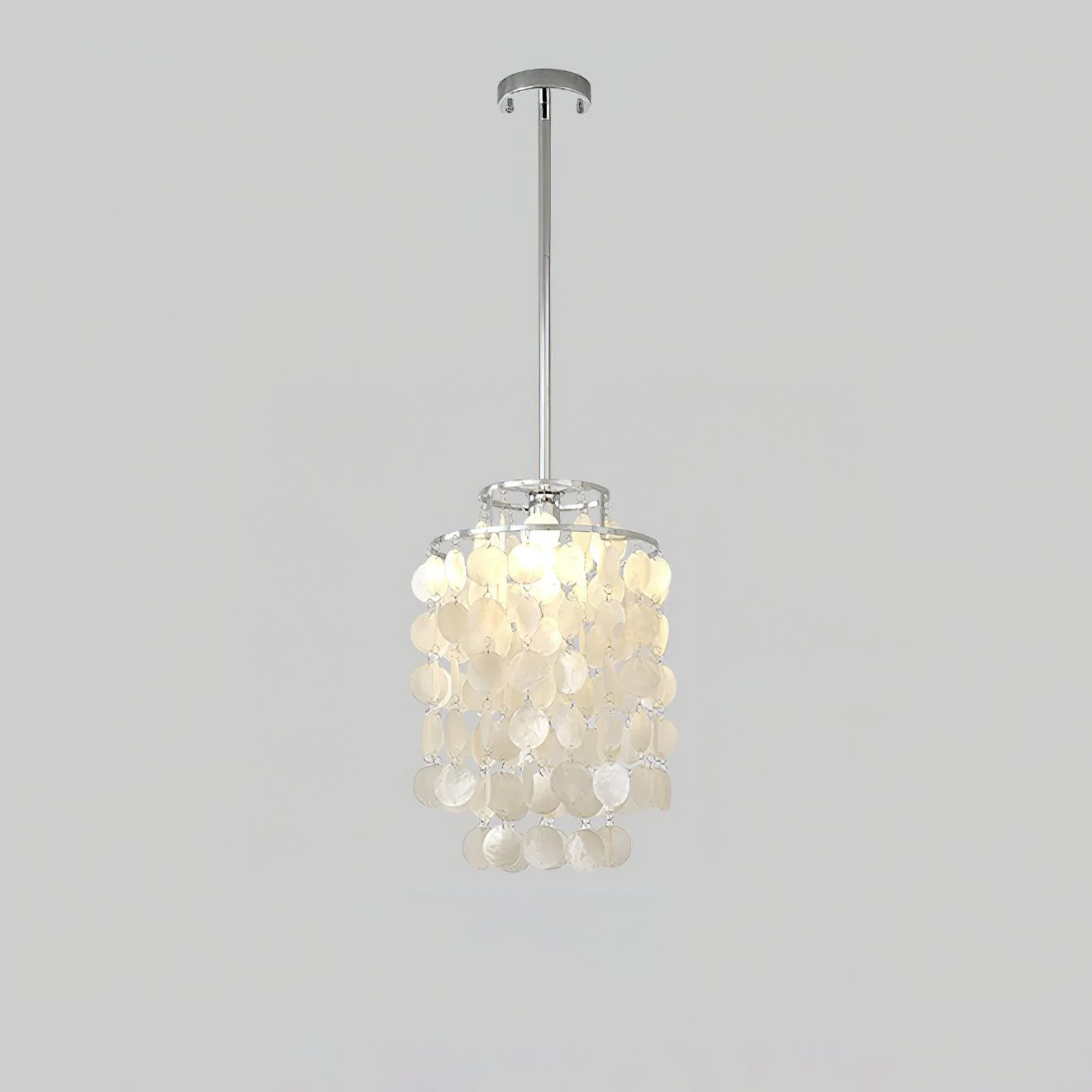 Lustra Pendant Lamp Round Shell Chrome - Image 7