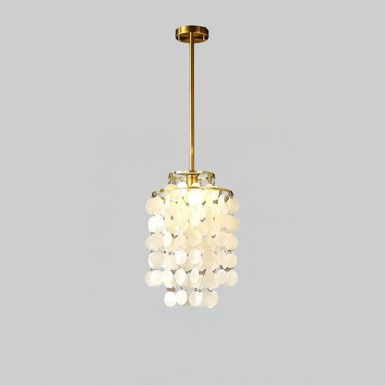 Lustra Pendant Lamp Round Shell Chrome - Image 8