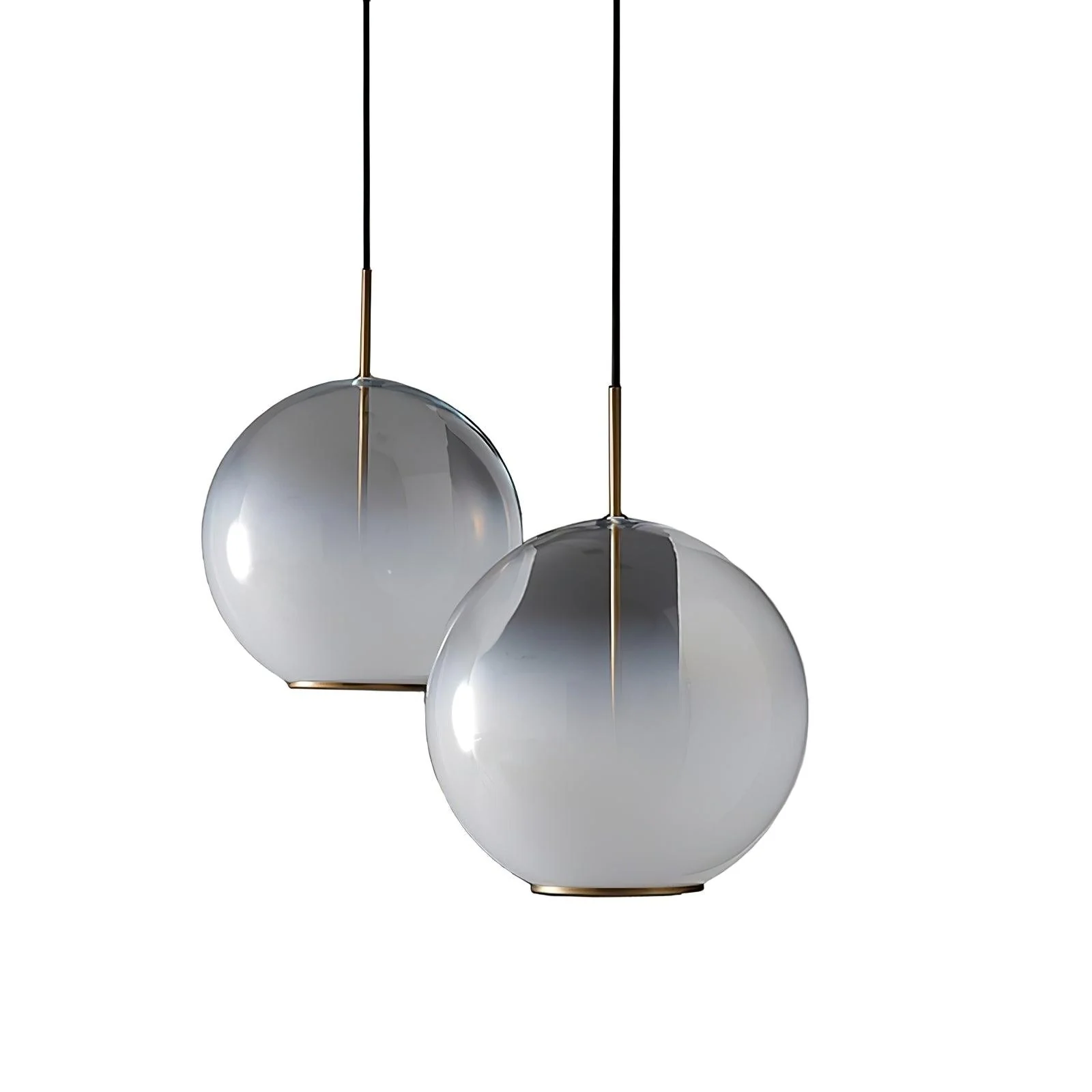 Lustra Pendant Lamp Smoke Gray Glass Gradient for Living Room - Image 19