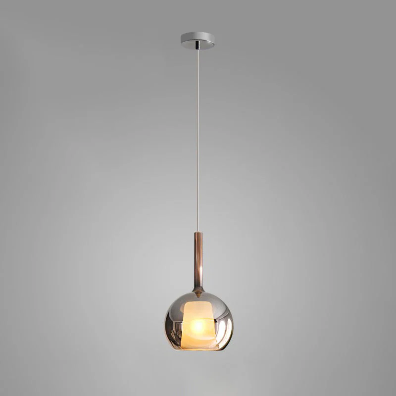 Lustra Pendant Lamp Smoked Glass Round - Image 36