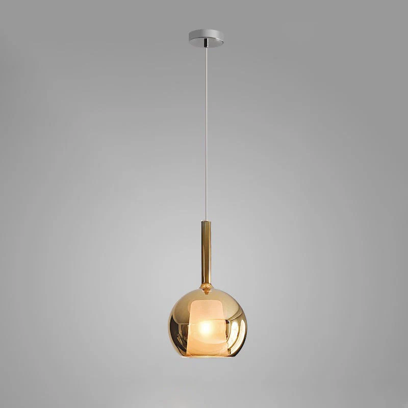 Lustra Pendant Lamp Smoked Glass Round - Image 37