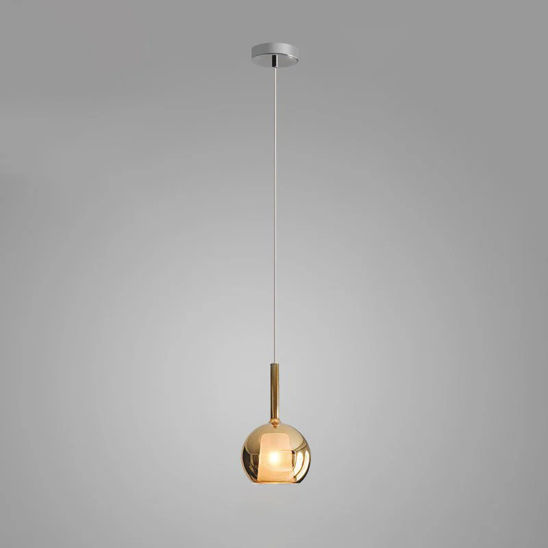 Lustra Pendant Lamp Smoked Glass Round - Image 38
