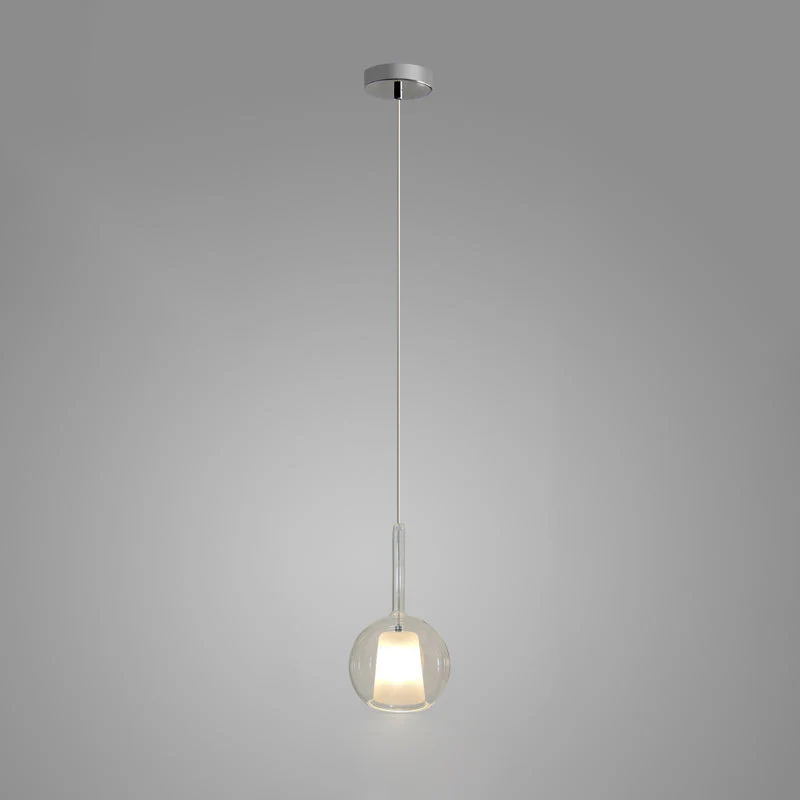 Lustra Pendant Lamp Smoked Glass Round - Image 46