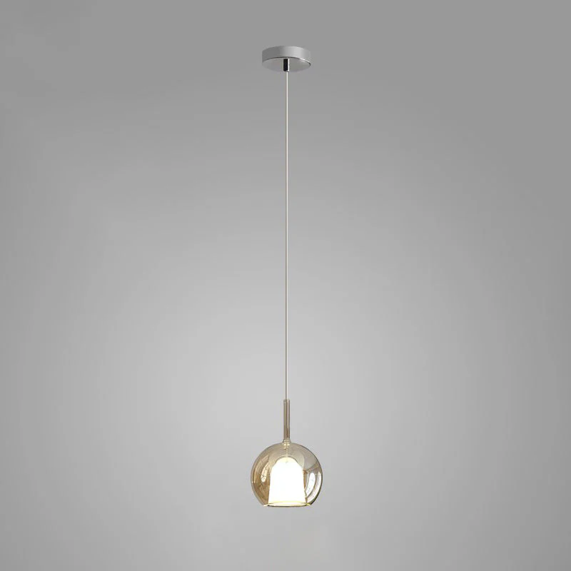 Lustra Pendant Lamp Smoked Glass Round - Image 49