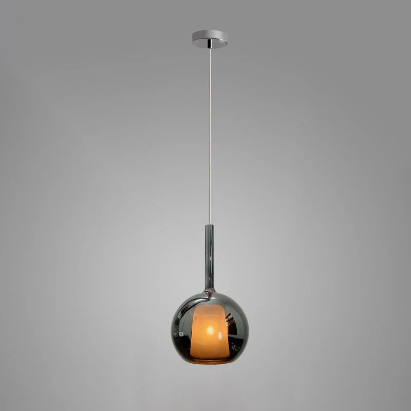 Lustra Pendant Lamp Smoked Glass Round - Image 55