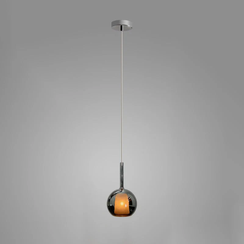 Lustra Pendant Lamp Smoked Glass Round - Image 57