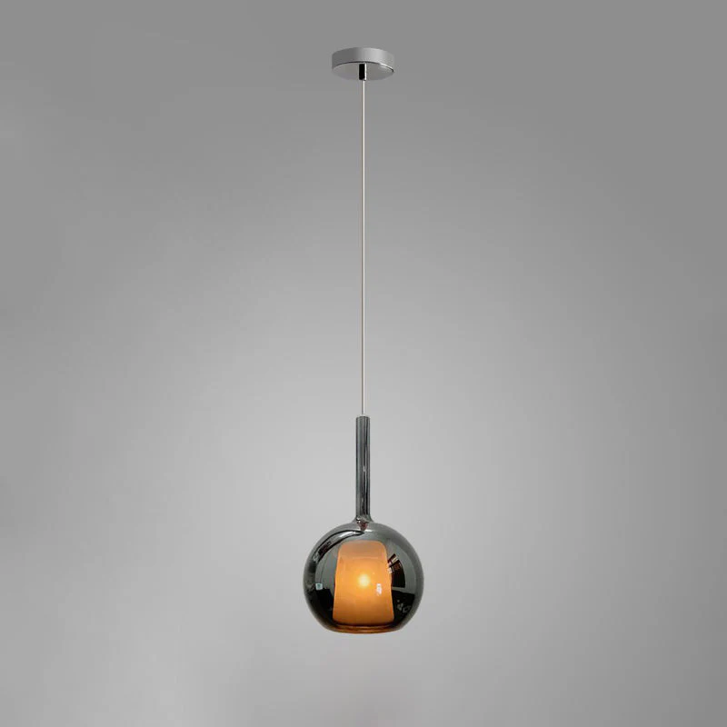 Lustra Pendant Lamp Smoked Glass Round - Image 58