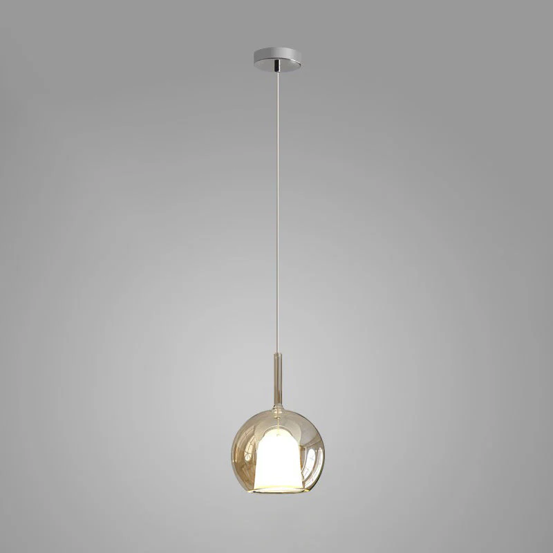 Lustra Pendant Lamp Smoked Glass Round - Image 79