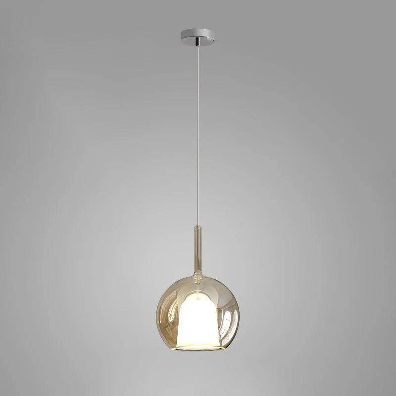 Lustra Pendant Lamp Smoked Glass Round - Image 84