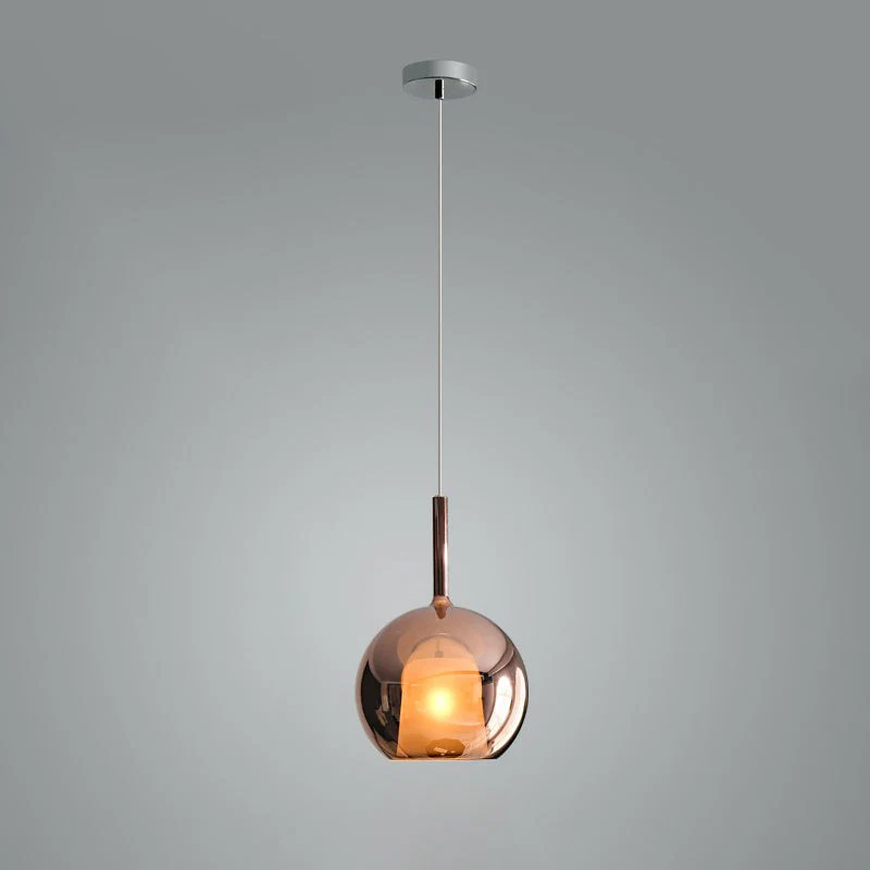 Lustra Pendant Lamp Smoked Glass Round - Image 85