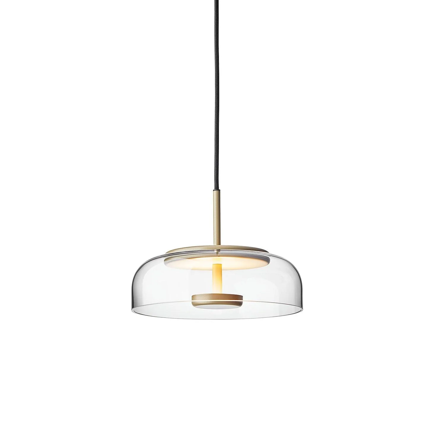 Lustra Pendant Lamp Transparent Glass Sleek - Image 11