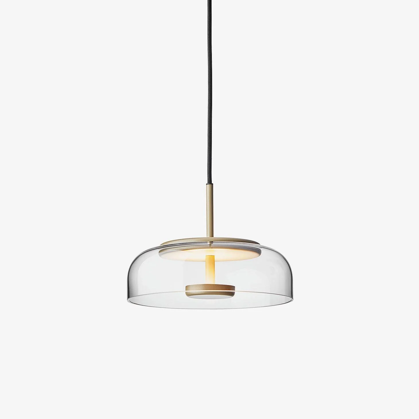 Lustra Pendant Lamp Transparent Glass Sleek - Image 13