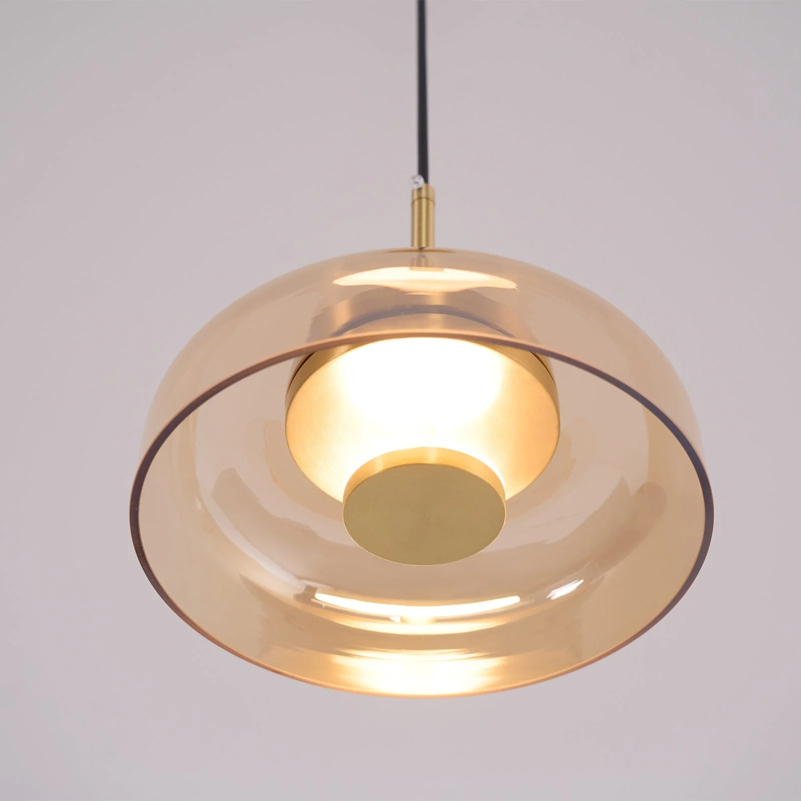 Lustra Pendant Lamp Transparent Glass Sleek - Image 25