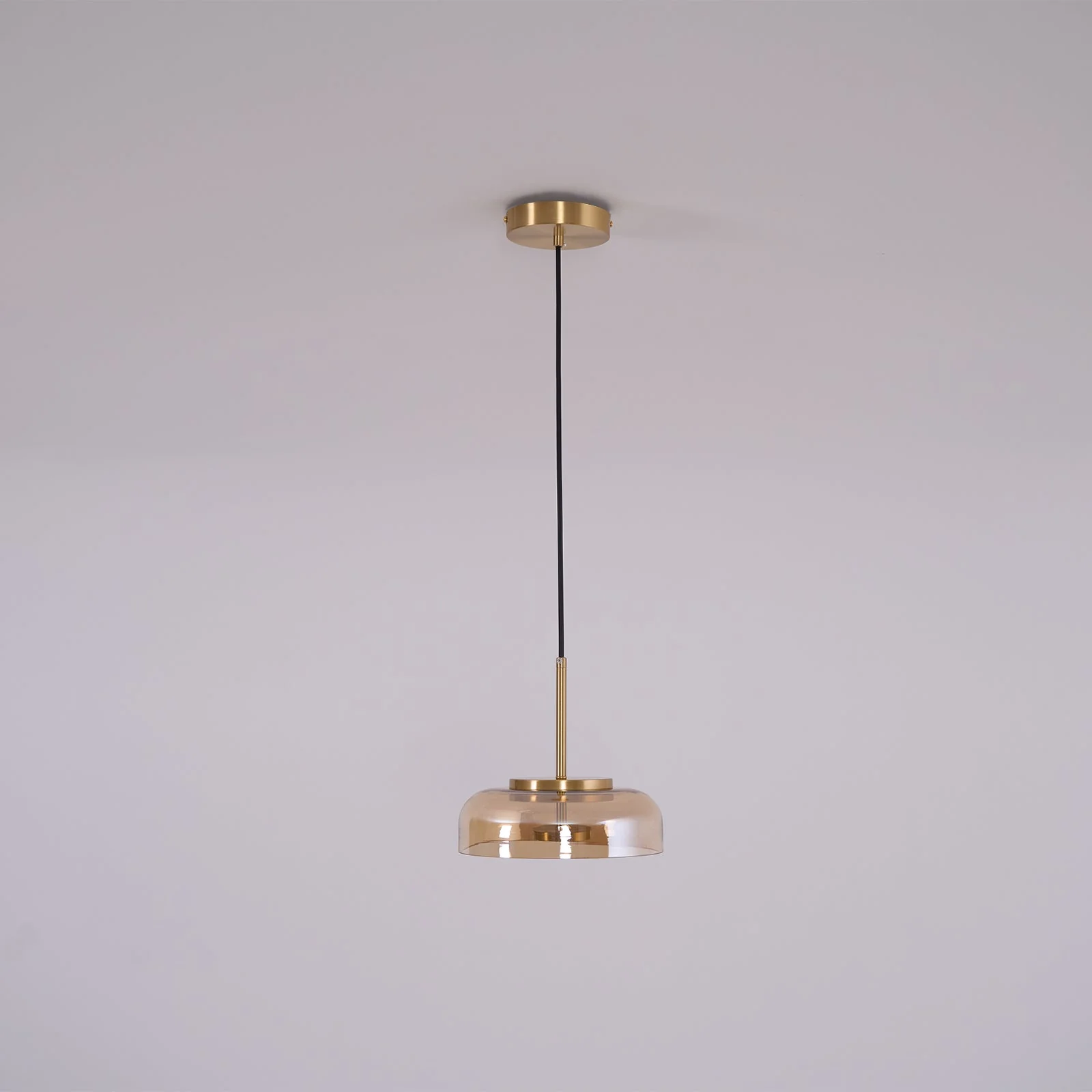 Lustra Pendant Lamp Transparent Glass Sleek - Image 27