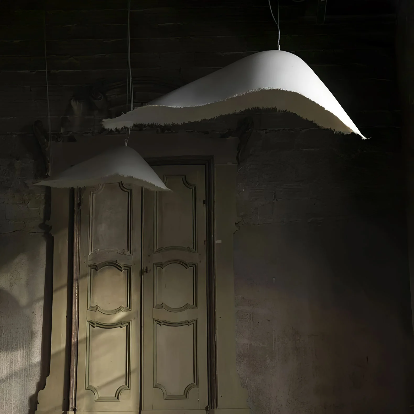 Lustra Pendant Lamp Travertine Natural Stone - Image 2
