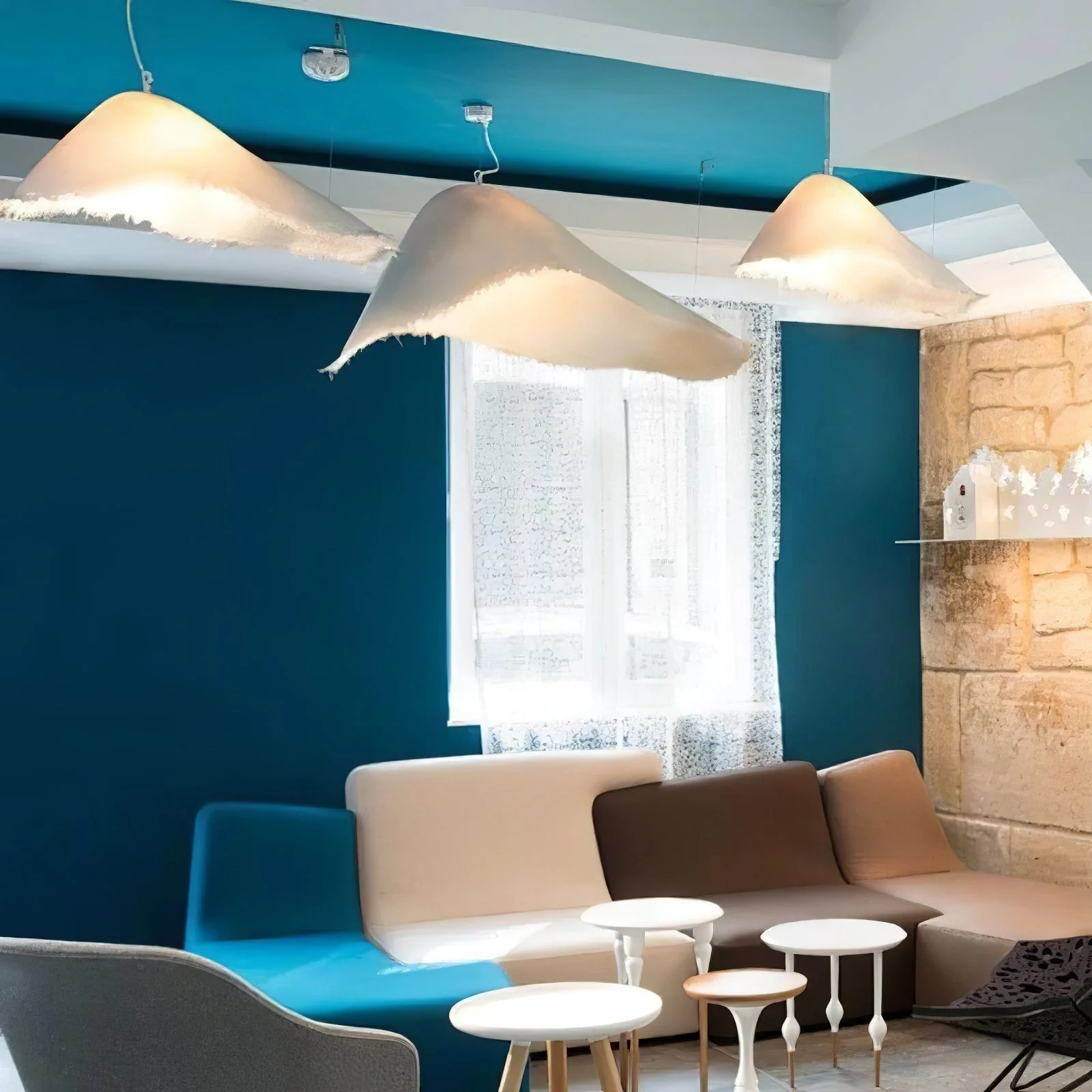 Lustra Pendant Lamp Travertine Natural Stone - Image 8