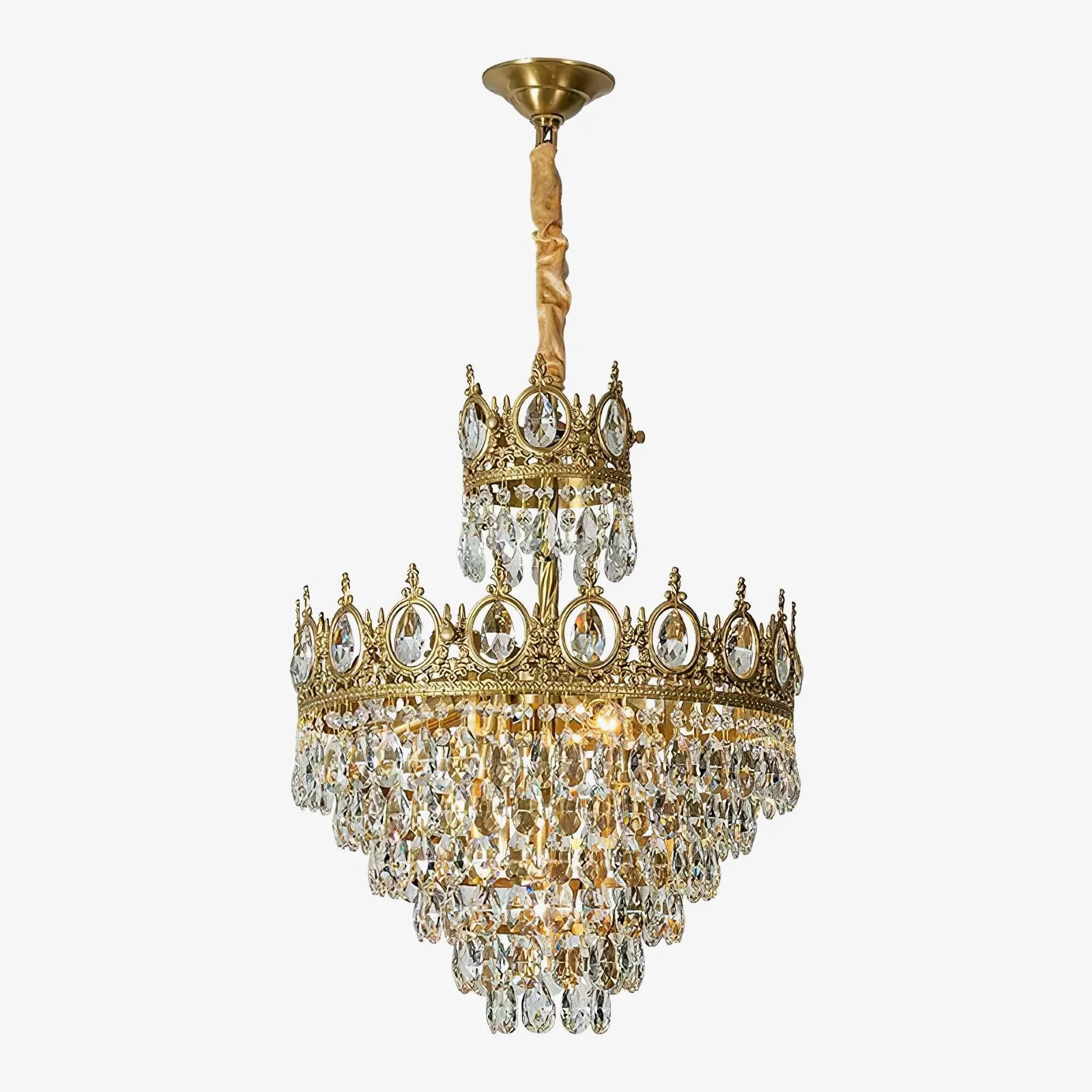 Lustra Pendant Lamp Vintage Crystal Droplets - Image 34