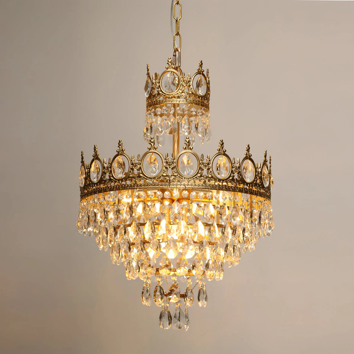 Lustra Pendant Lamp Vintage Crystal Droplets - Image 61