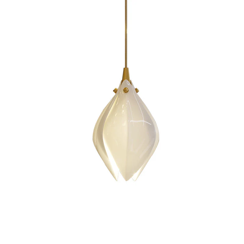 Lustra Pendant Lamp White Floral Ceramic - Image 19
