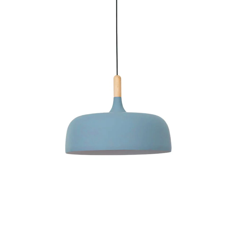 Lustra Pendant Lamp White Shade Wood - Image 45