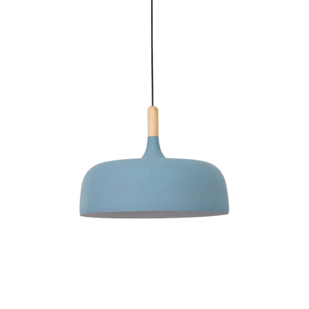 Lustra Pendant Lamp White Shade Wood - Image 54