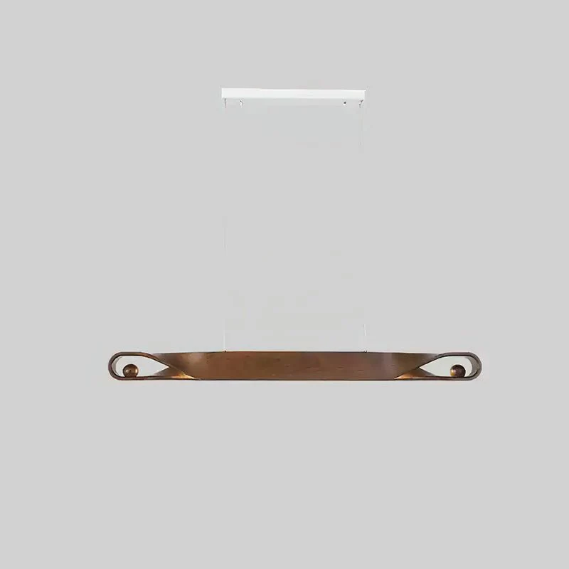 Lustra Pendant Lamp Wood Curved Minimalist - Image 14