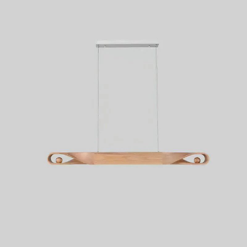 Lustra Pendant Lamp Wood Curved Minimalist - Image 20