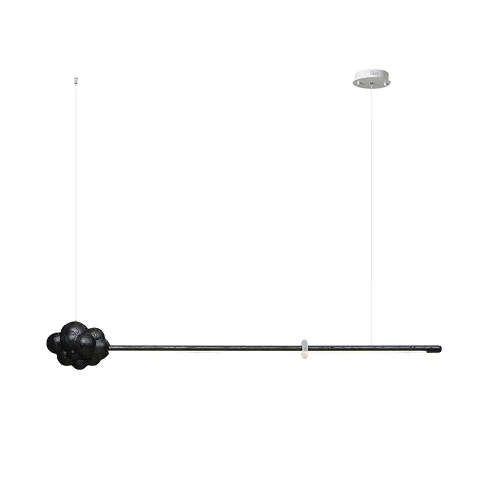 Lustra Pendant Lamp Wood Stick Cloud Minimalist - Image 15