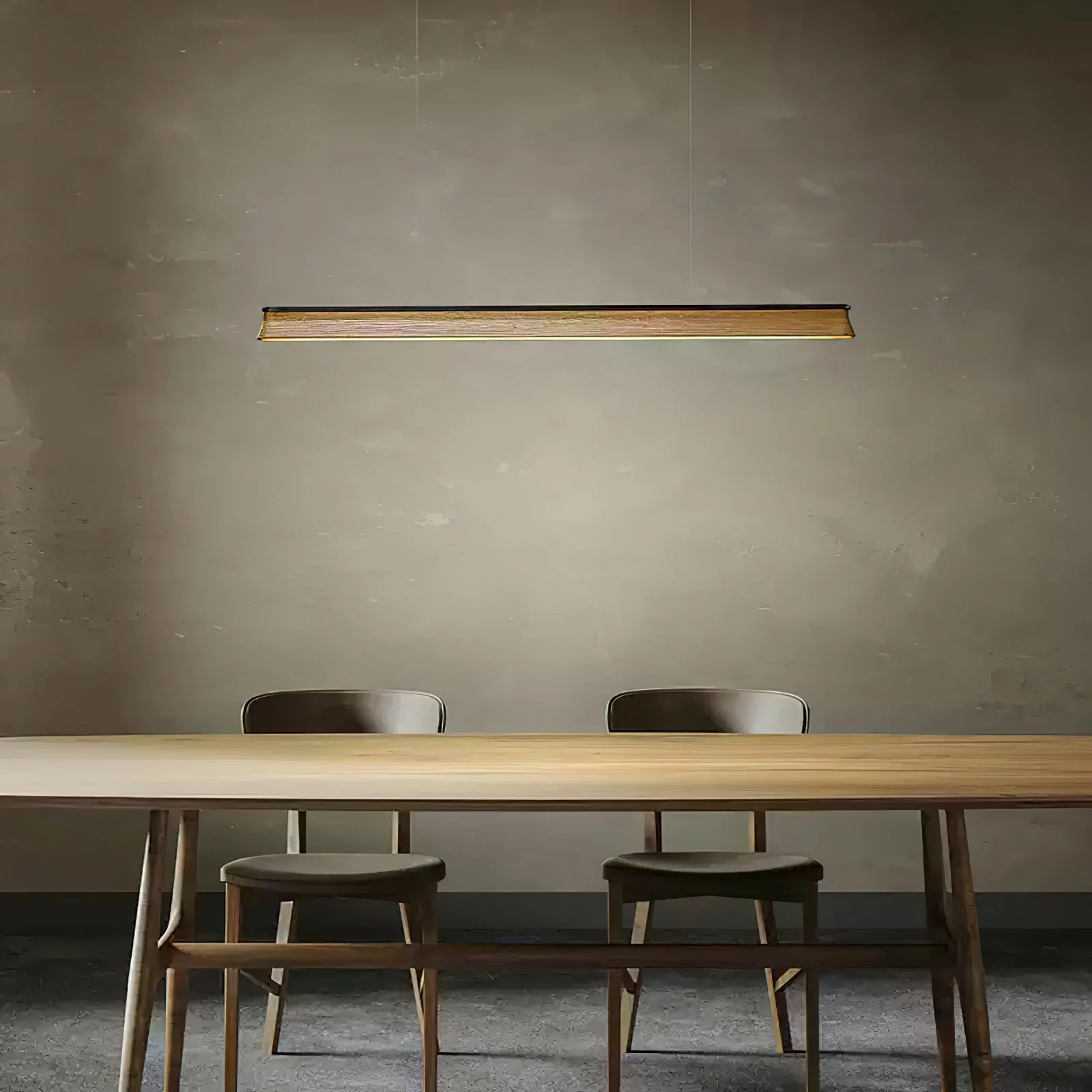 Lustra Pendant Lamp Wooden Beam Minimalist - Image 28