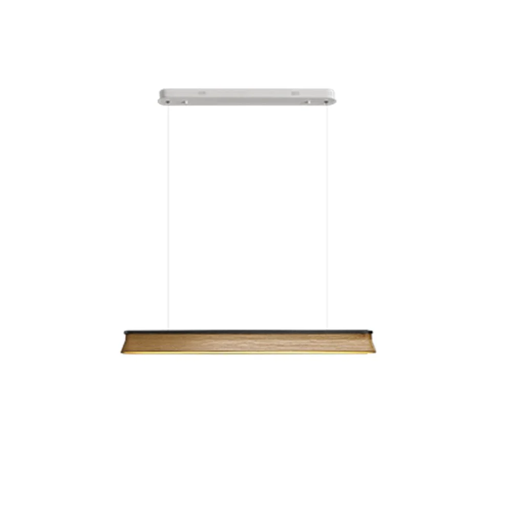 Lustra Pendant Lamp Wooden Beam Minimalist - Image 3
