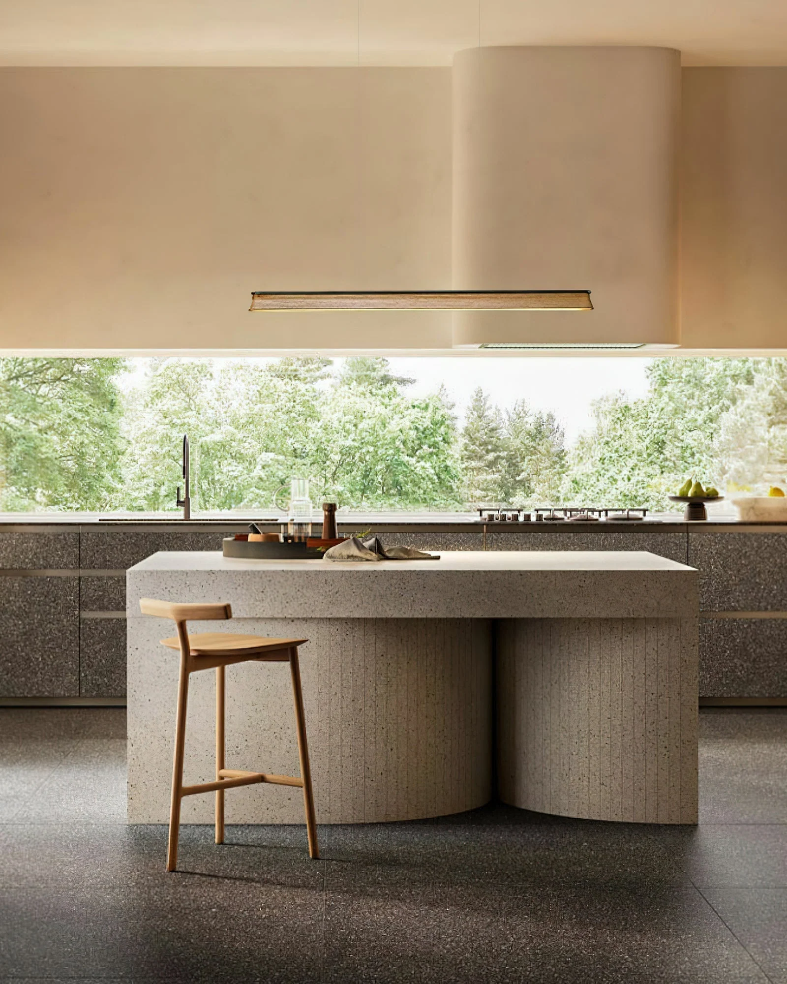 Lustra Pendant Lamp Wooden Beam Minimalist - Image 34