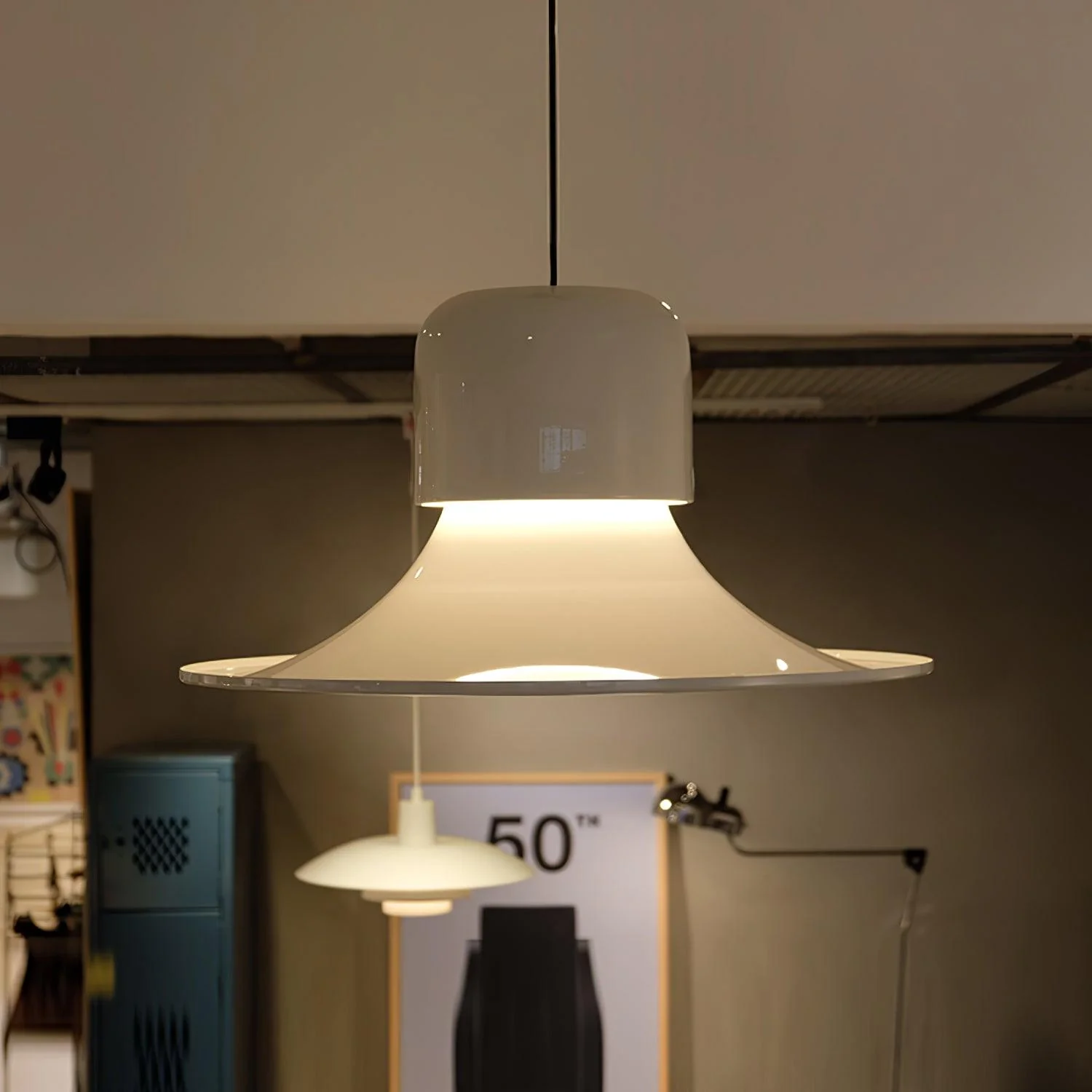 Lustra Pendant Light Aluminum Curved for Kitchen - Image 19