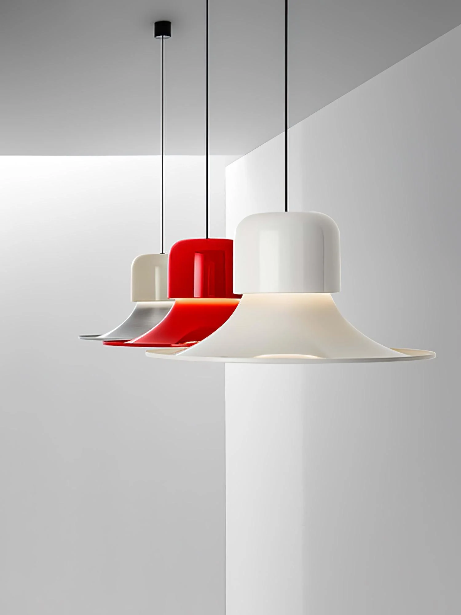 Lustra Pendant Light Aluminum Curved for Kitchen - Image 25