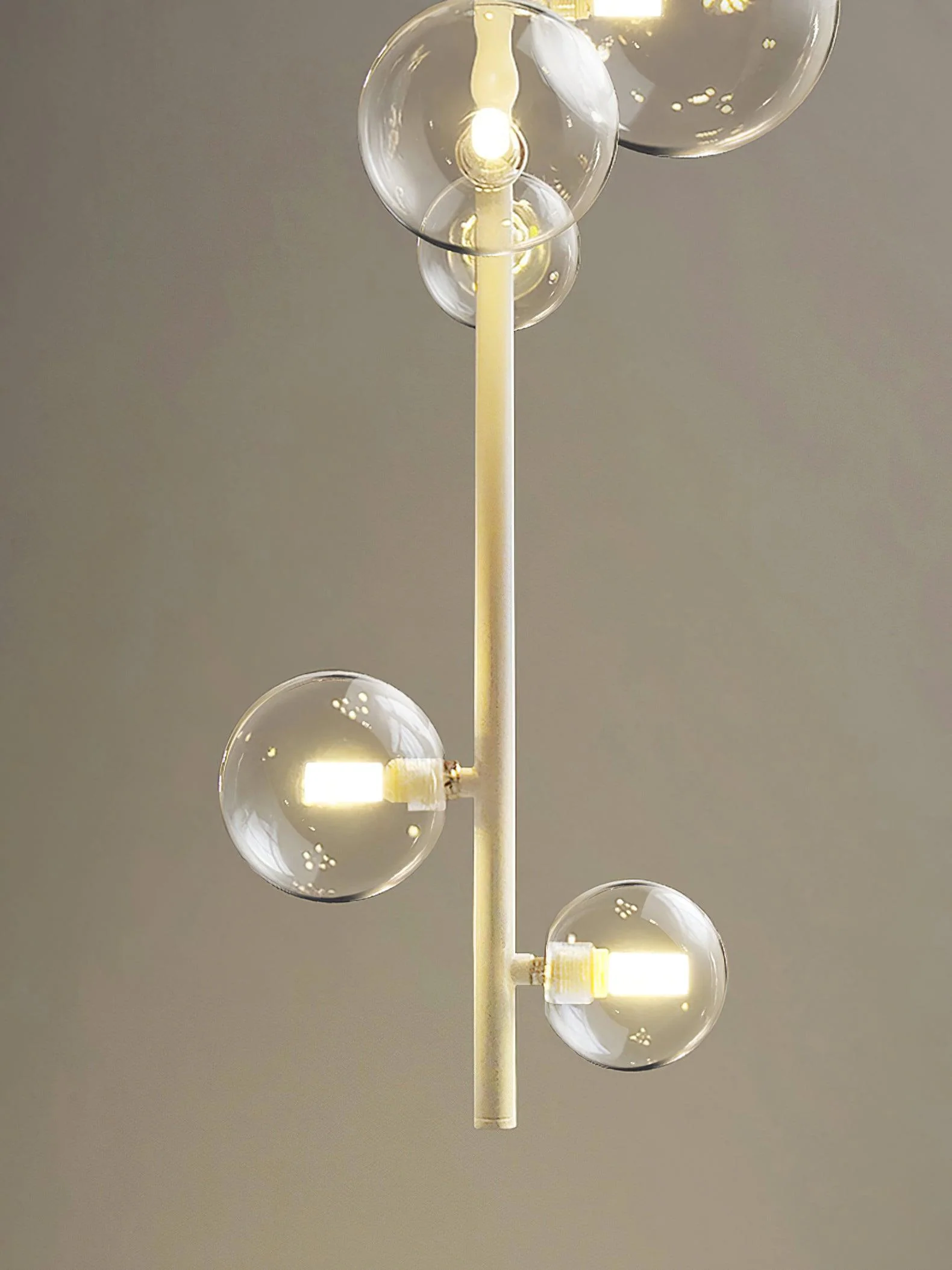 Lustra Pendant Light Brass Glass Cascading for Hallway - Image 27