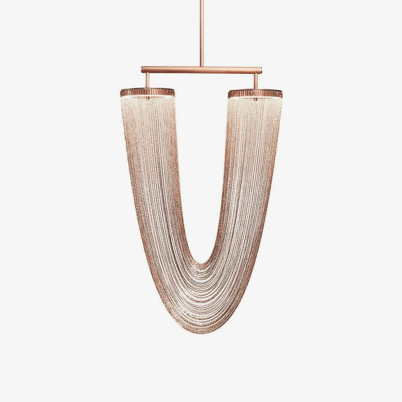 Lustra Pendant Light Copper Chain Sculptural Modern