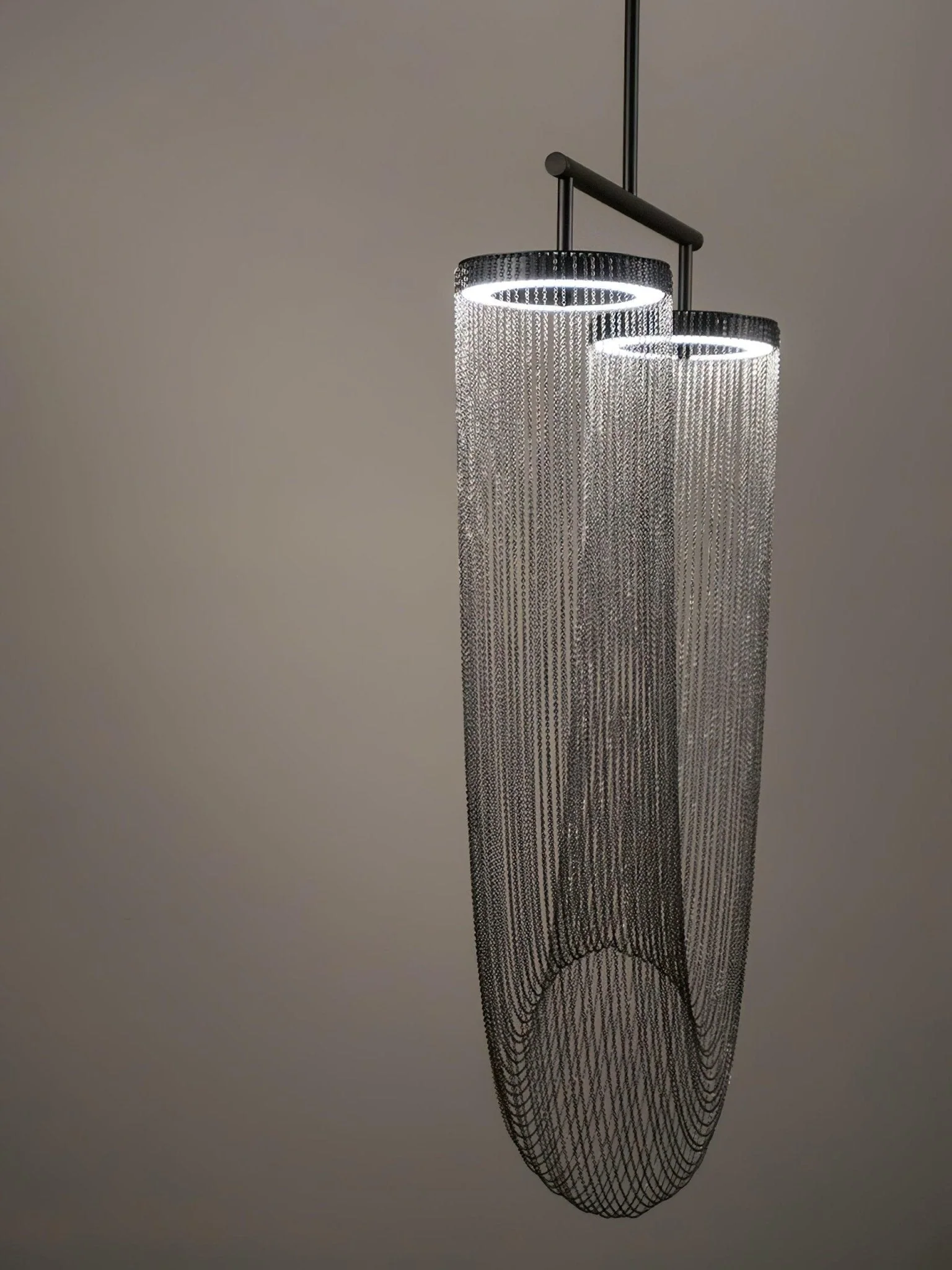 Lustra Pendant Light Copper Chain Sculptural Modern - Image 20