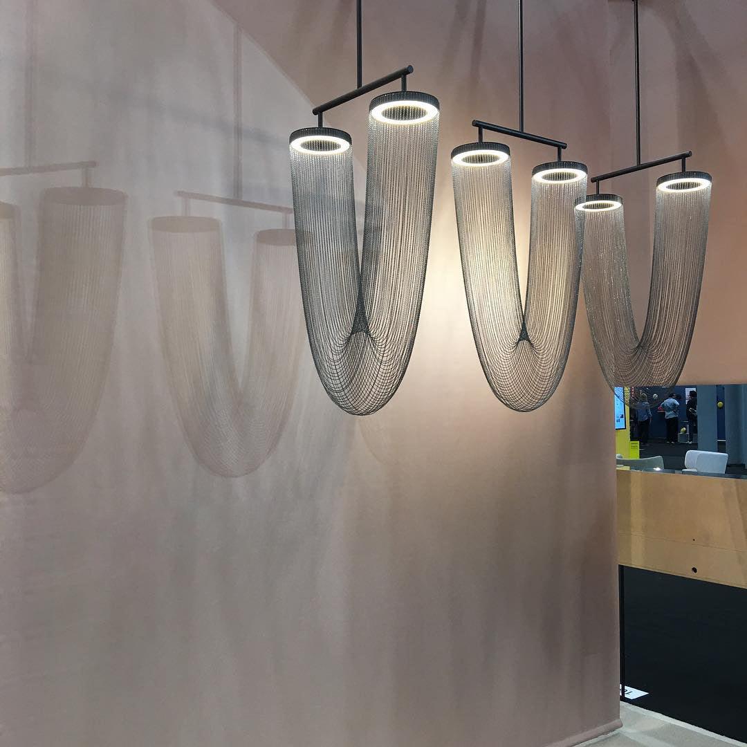 Lustra Pendant Light Copper Chain Sculptural Modern - Image 23