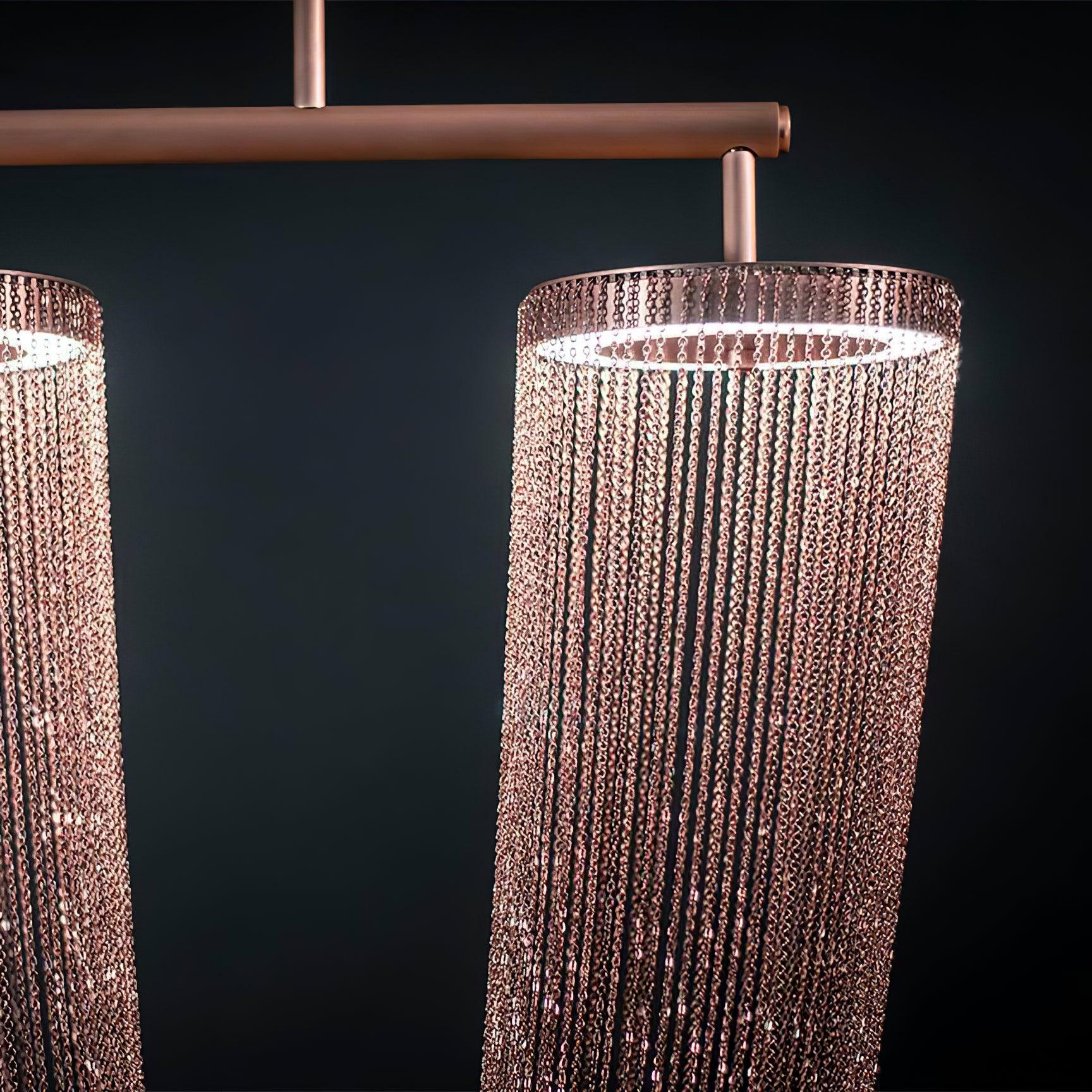 Lustra Pendant Light Copper Chain Sculptural Modern - Image 25