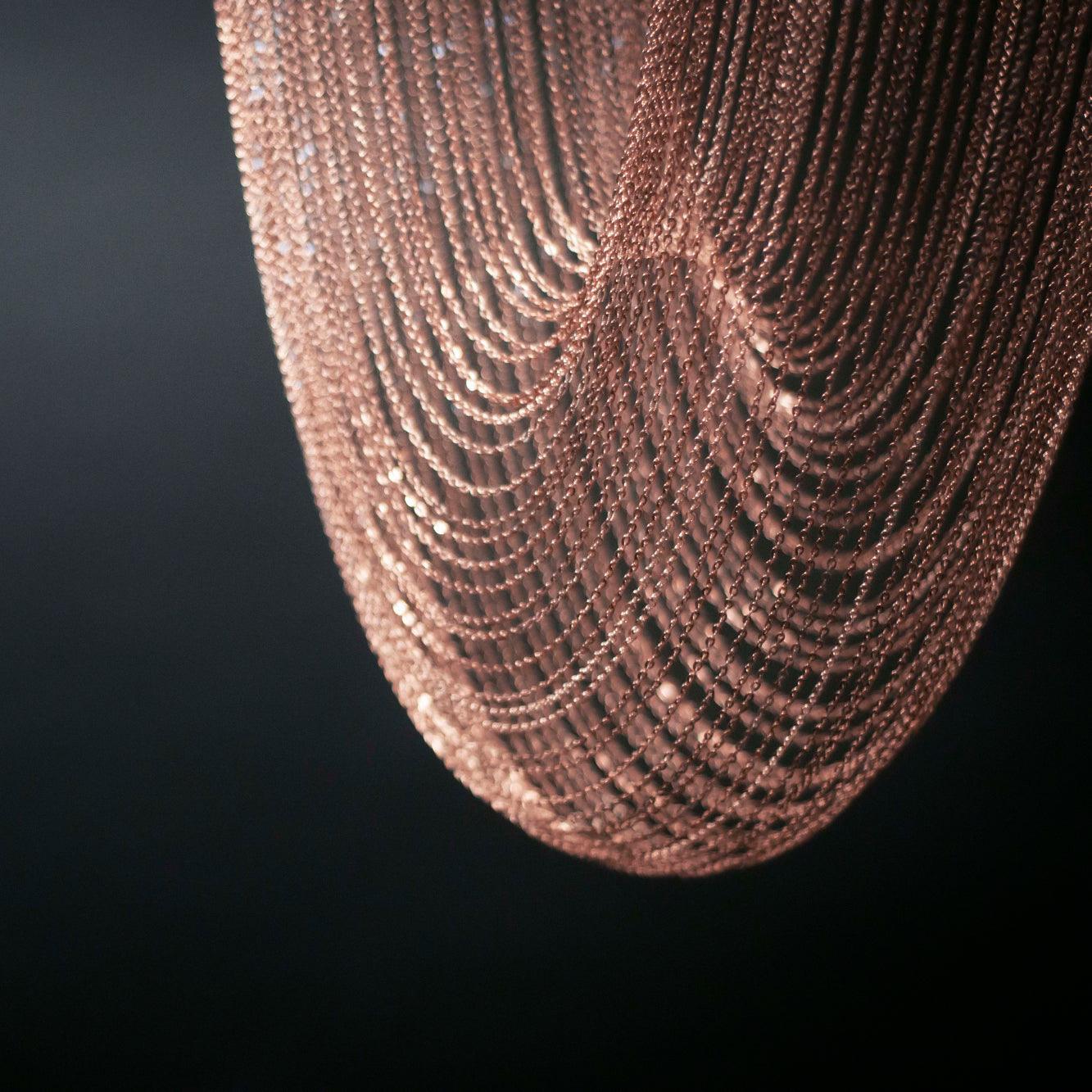 Lustra Pendant Light Copper Chain Sculptural Modern - Image 29