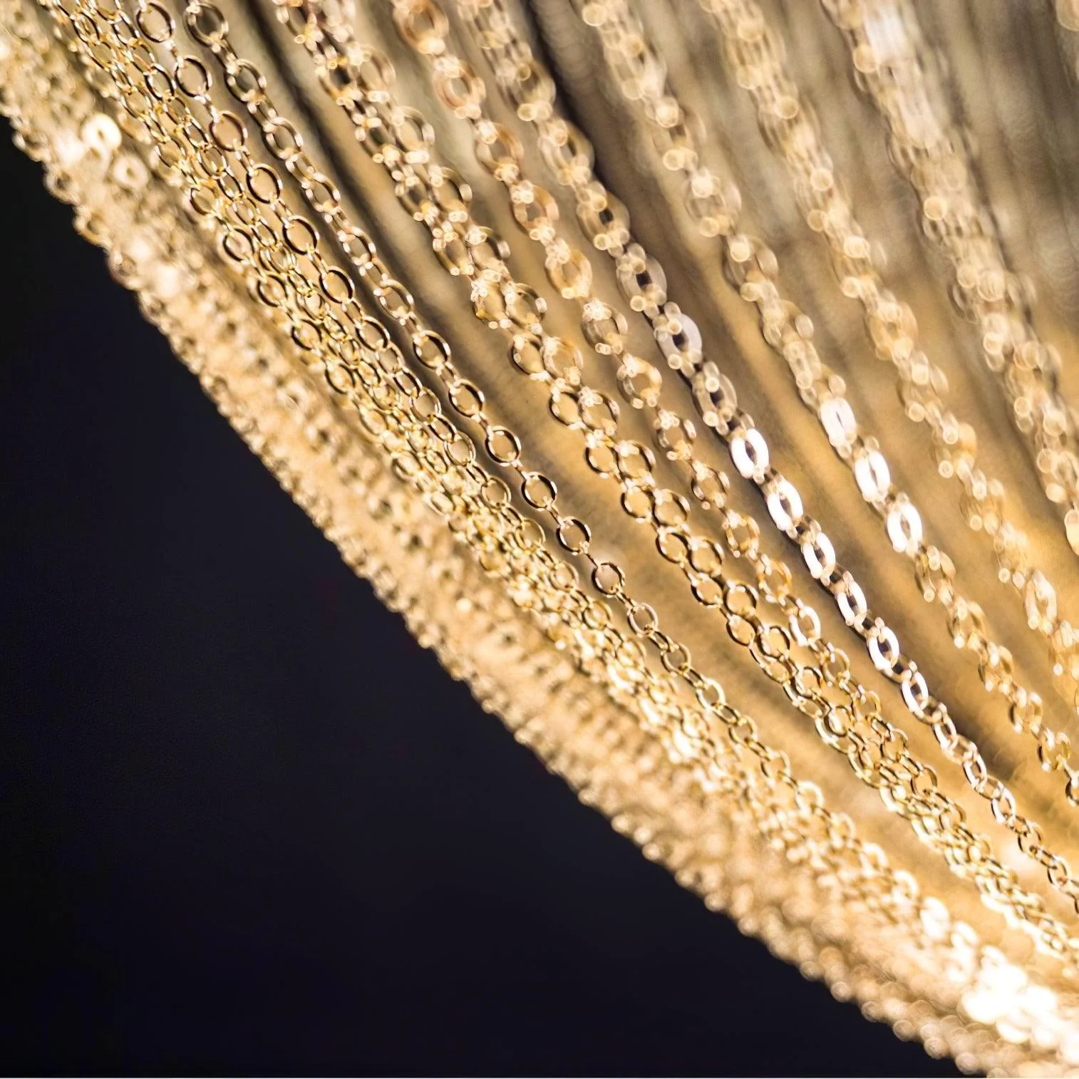 Lustra Pendant Light Copper Chain Sculptural Modern - Image 31