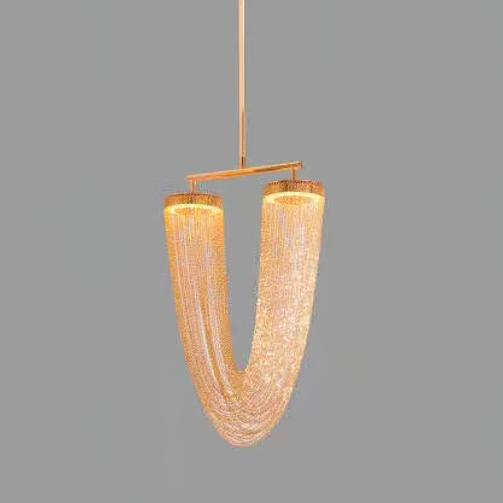 Lustra Pendant Light Copper Chain Sculptural Modern - Image 33